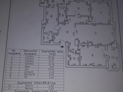 Apartament 4 camere, decomandat situat in zona Tomis III – City Park Mall