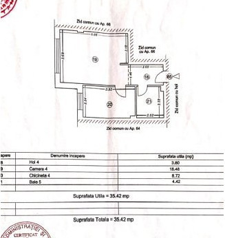 studio mobilat și utilat în cartierul Tomis Plus