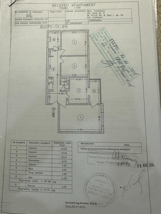 Apartament cu 3 camere decomandate in zona POARTA 6