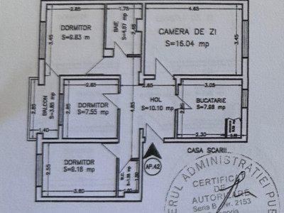 Apartament cu 4 camere decomandat situat in zona CASA DE CULTURA