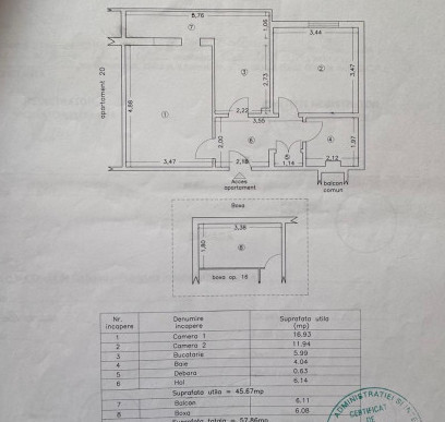 Apartament 2 camere situat in zona TOMIS NORD