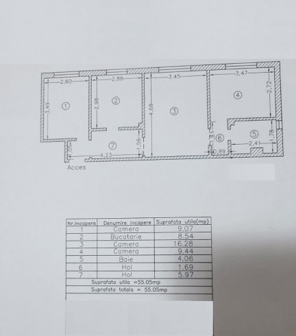 Apartament 3 camere situat in zona INEL I