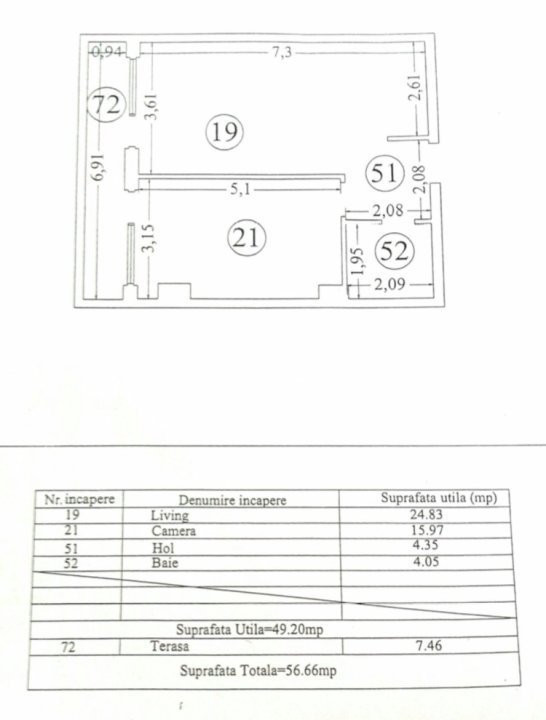 Apartament 2 camere situat in statiunea MAMAIA - CAZINO