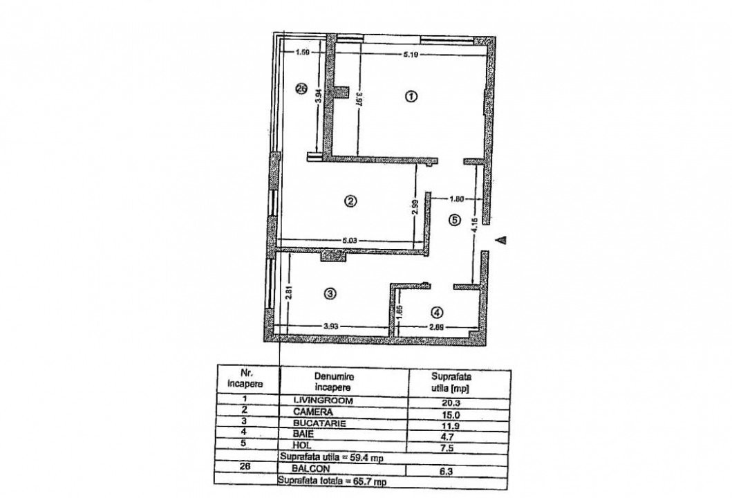 Apartament 2 camere situat in zona CAMPUS - TOMIS NORD