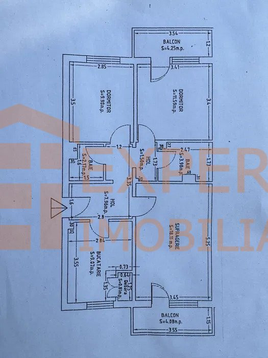 Apartament 3 camere situat in zona DACIA