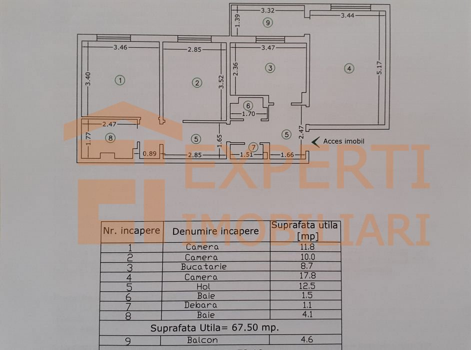 Apartament 3 camere situat in zona ICIL