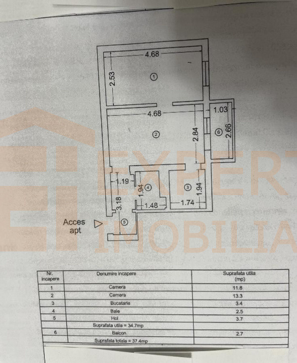 Apartament 2 camere situat in zona Tomis Nord - Ciresica
