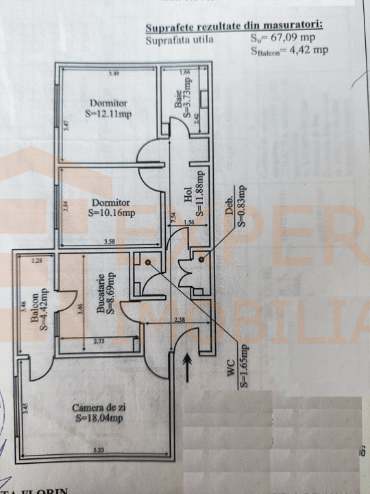 Apartament 3 camere Poarta 6