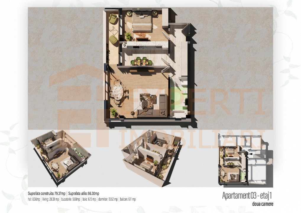 Apartament 2 camere situat in zoan Inel II