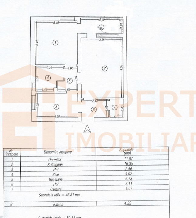 Apartament 2 camere zona City Park Mall