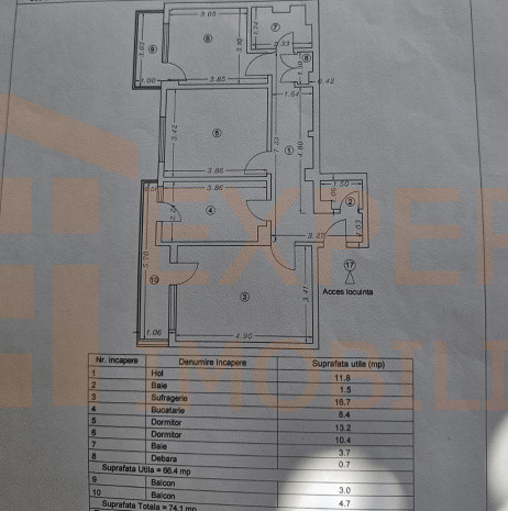Apartament de vanzare 3 camere - Constanta Centru 
