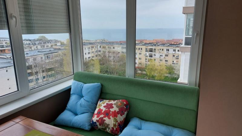 apartament situat in zona FALEZA NORD, in bloc nou, cu vedere la mare, 
